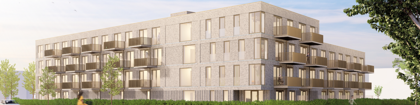 Appartementen aan Hoekliedenstraat in Dronten